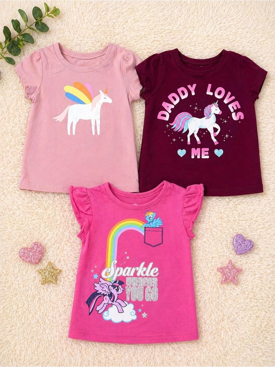 Carter's Other - Toddler Girl Unicorn Shirt Bundle 2T My Little Pony Rainbow Tees summer unicorn